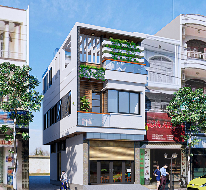 Bố trí nhà phố kết hợp kinh doanh